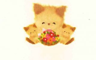 和紙のし袋なごみねこご出産お祝
