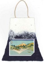 手漉和紙はがき掛け（富士山）甲州三坂水面